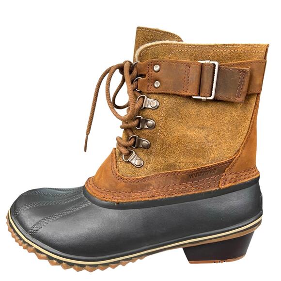 Sorel Women's Fancy Lace Brown Waterproof Snow Boot Size US 8 - Picture 3 of 10